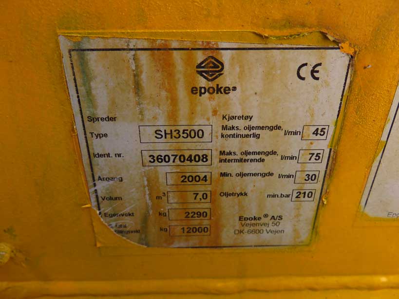 Maszyny używane - Epoke sh3500-4 