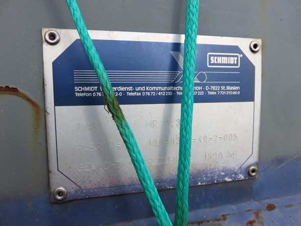 Maszyny używane - Schmidt MF 9.3-3 